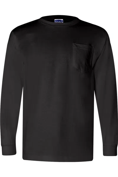 Bayside Union-made Long Sleeve T-shirt With A Pocket In Animal Print