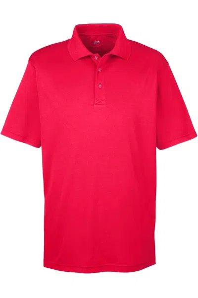 Ultraclub Cool & Dry Stain-release Performance Polo In Red