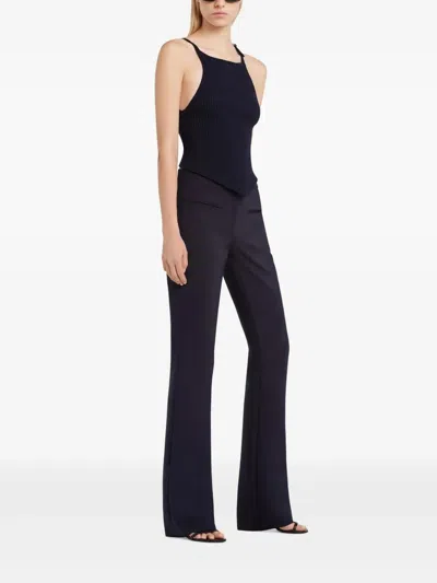 Courrèges Embellished Ribbed-knit Tank In Black