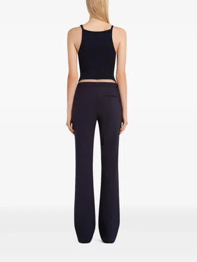 Courrèges Embellished Ribbed-knit Tank In Black