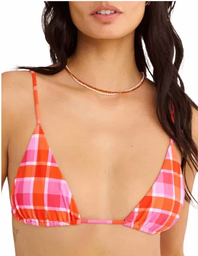 Rumored Hamptons Bikini Top In Pink In Pink
