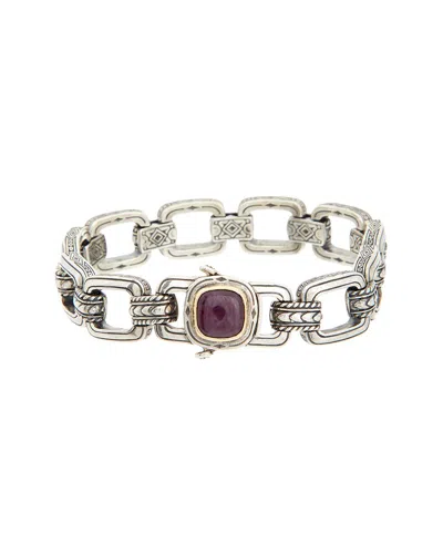 Konstantino Silver & 18k Chalcedony Bracelet In Metallic