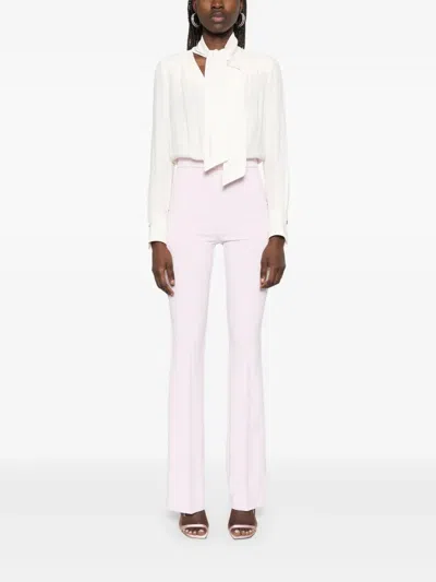 Elisabetta Franchi White Pink Chest Overall In Multi