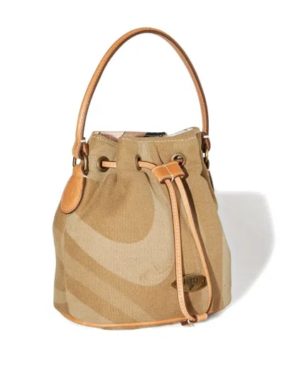 Pucci Yummy Drawstring Bucket Bag In Brown