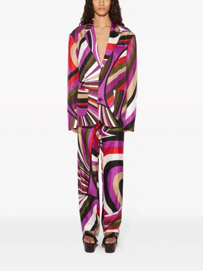 Pucci Emilio  Trousers - Silk Twill