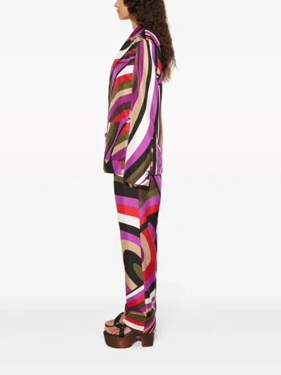 Pucci Emilio  Trousers - Silk Twill