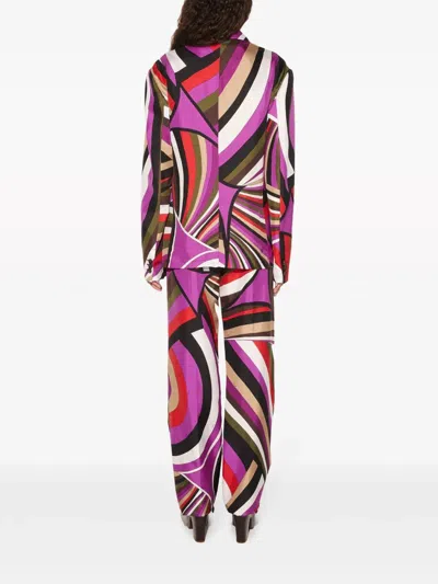 Pucci Emilio  Trousers - Silk Twill