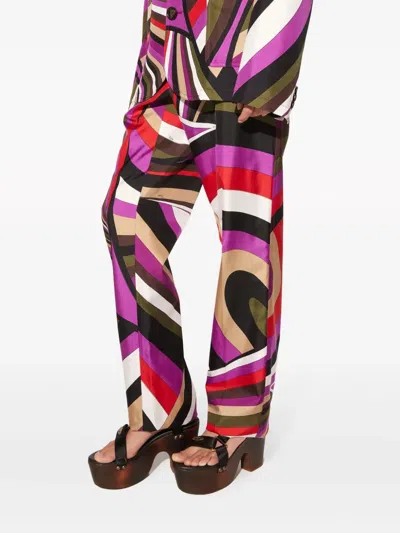 Pucci Emilio  Trousers - Silk Twill