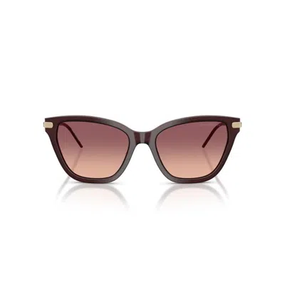 Emporio Armani 54mm Gradient Cat Eye Sunglasses In Red