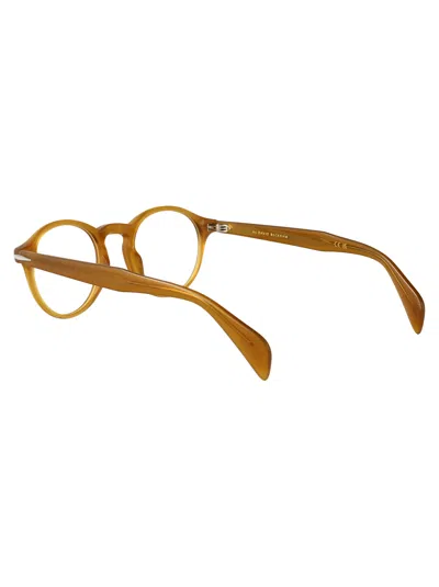 David Beckham Yellow Acetate Glasses In Brown