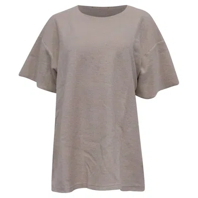 Fear Of God Seventh Collection Oversized T-shirt In Beige Cotton In Gray