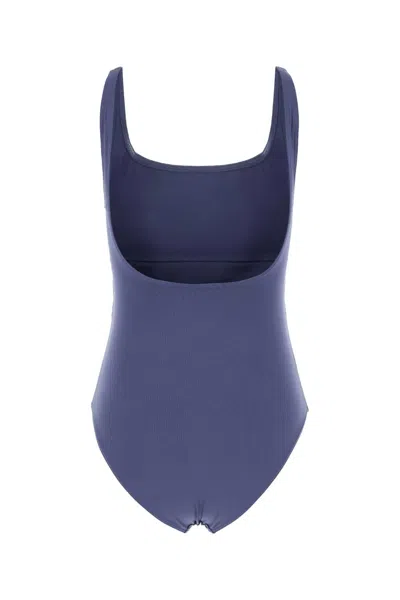 Eres High-cut Leg Sleeveless Swimsuit In Blue