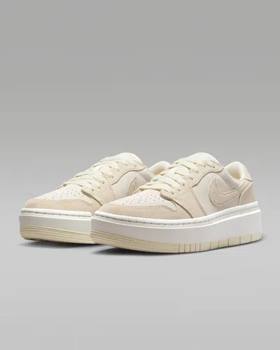 Nike Air Jordan 1 Elevate Low Dh7004-101 Women's Sail Coconut Milk Leather Shoes In Neutral