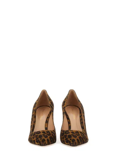 Gianvito Rossi Leopard Print Suede Pumps In Animal Print