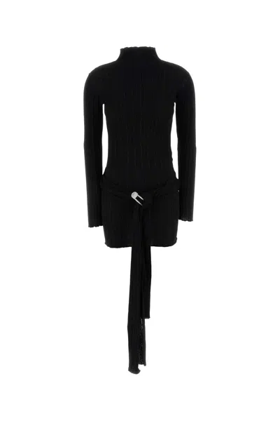 Giuseppe Di Morabito Black Wool Blend Dress In Black