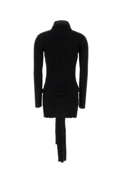 Giuseppe Di Morabito Black Wool Blend Dress In Black