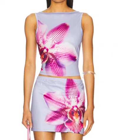 Runaway The Label Celeste Top In Orchid Iris In Multi