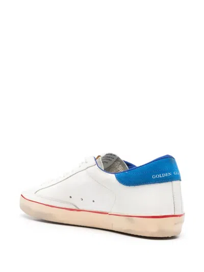 Golden Goose "super Star" Leather Upper With Signature Suede Tongue And Heel Skate Star Sneakers In White