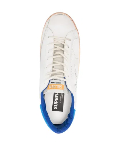 Golden Goose "super Star" Leather Upper With Signature Suede Tongue And Heel Skate Star Sneakers In White