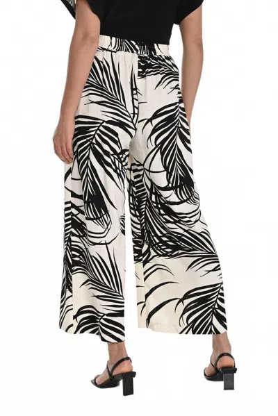 Frank Lyman Woven Print Pants In Black In Pattern