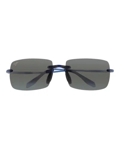 Maui Jim Shield-frame Nylon Sunglasses In Blue