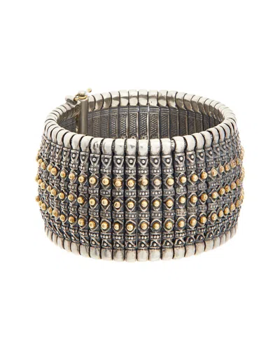 Konstantino Hera Silver & 18k Ruby Cuff Bracelet In Multi