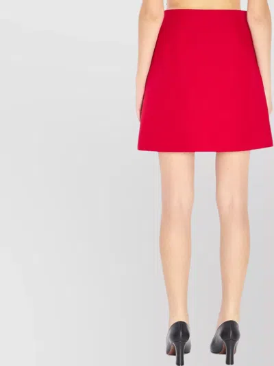 Valentino High Waist Skirt Heart-shaped Buttons In Black