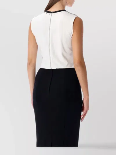 Dolce & Gabbana Jersey Sleeveless T-shirt With Print In White