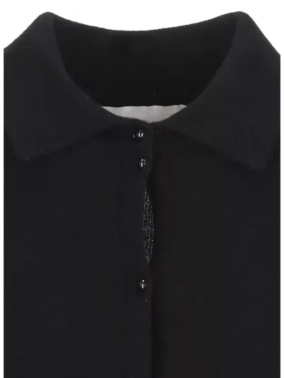 Vanisé Button-down Sweater In Black