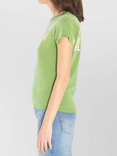 Valentino Panther Lady T-shirt In Green