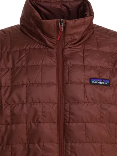 Patagonia Insulated Jacket With High Collar And Pockets In Multi