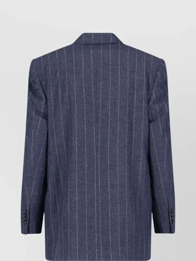 Lardini Tailored Blazer With Pinstripe And Buttons In Multi