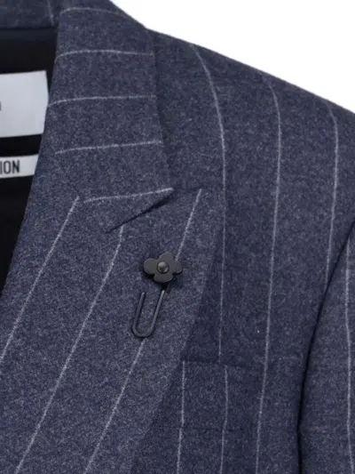 Lardini Tailored Blazer With Pinstripe And Buttons In Multi