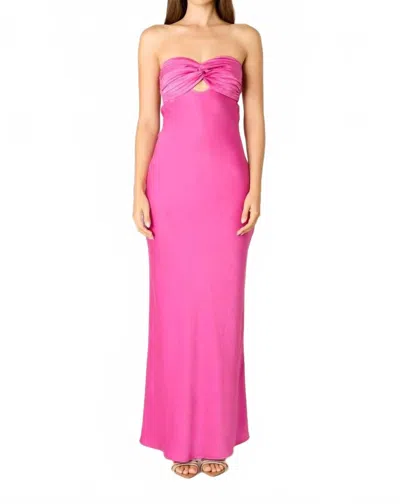Cotton Candy Orchid Maxi Dress In Pink In Pink