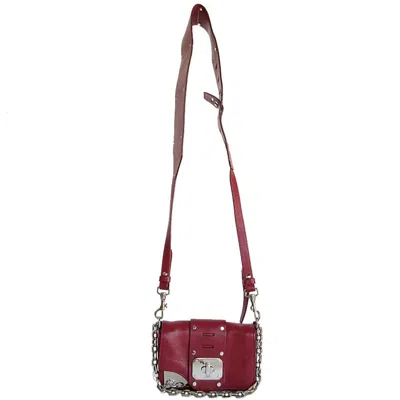 Pre-owned Versace Leather Handbag Shoulder Bag () In Pink