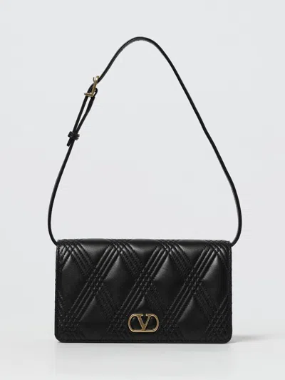 Valentino Quiltie 67 Mini Shoulder Bag In Quilted Nappa In Black