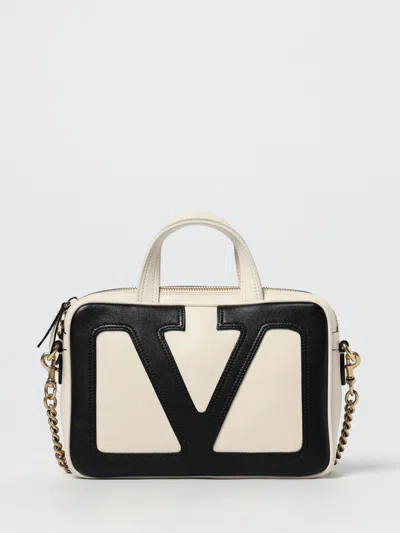 Valentino Small Nappa Leather Top Handle Bag In White