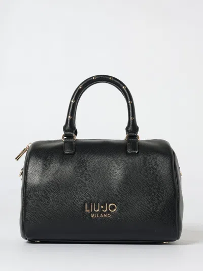 Liu •jo Cross-body Satchel Studded Handles In Black