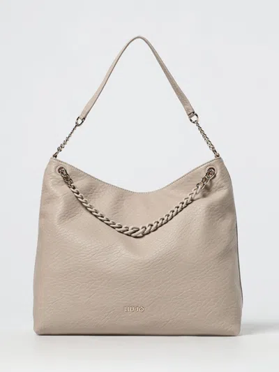 Liu •jo Medium Hobo Bag Chain Strap In Neutral