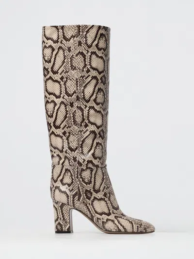 Paris Texas Lavinia Boots In Python-printed Leather In Pink