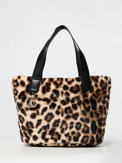 Liu •jo Leopard Print Faux Fur Shoulder Bag In Animal Print
