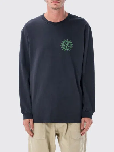 Gramicci Sun Pigment-dyed Long Sleeve T-shirt In Blue