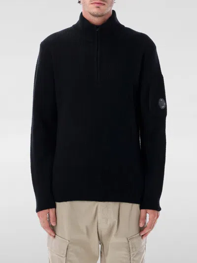 C.p. Company C.p.company "the Metropolis Series" Extrafine Merino Wool Sweater In Black