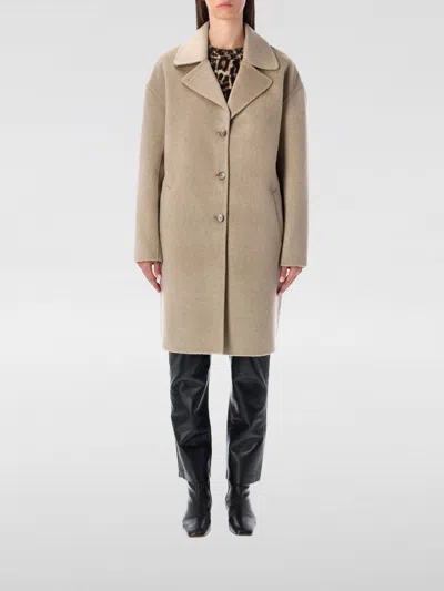 Anine Bing Button-front Coat In Neutral