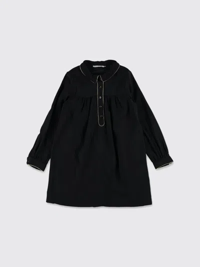 Bonpoint Twill Dress In Black