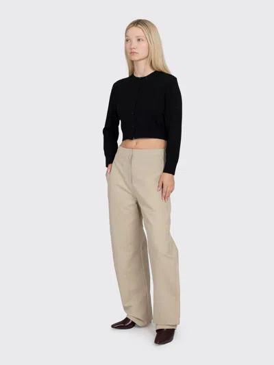 Amomento Curved Long Pants In Nude
