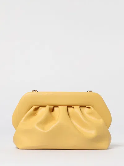 Themoirè Clutch  Woman Color Yellow In Yellow