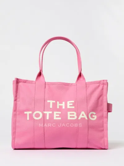 Marc Jacobs Rectangular Shape Double Handle Tote Bag In Pink