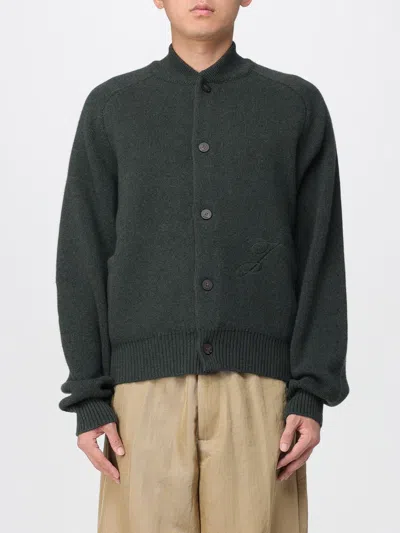 Jacquemus Le Cardigan Pallone In Wool And Cashmere In Green