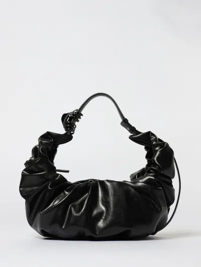 Diesel Grab-d L-large Scrunched Hobo Bag In Shiny Pu In Black